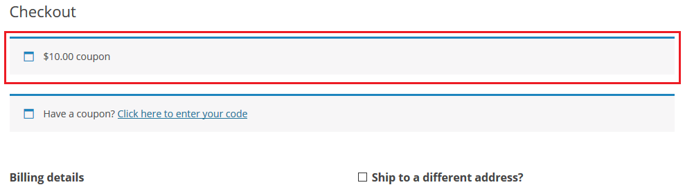 Checkout page | WooCommerce Category Discount